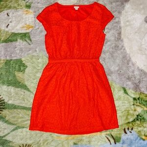 Used Merona Red Lacey Dress